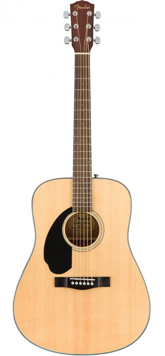 Fender CD 60S LH Natural acoustic guitar, left-handed