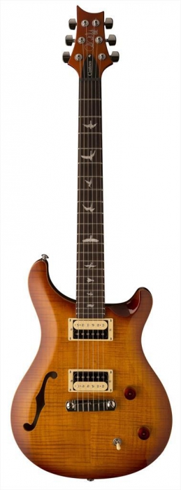 PRS 2017 SE Custom 22 Semi-Hollow Vintage Sunburst electric guitar