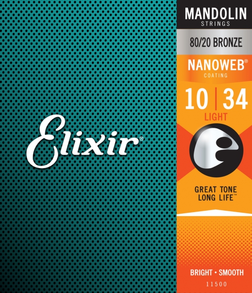 Elixir 11500 Light 10 Mando 8020 NW mandolin strings