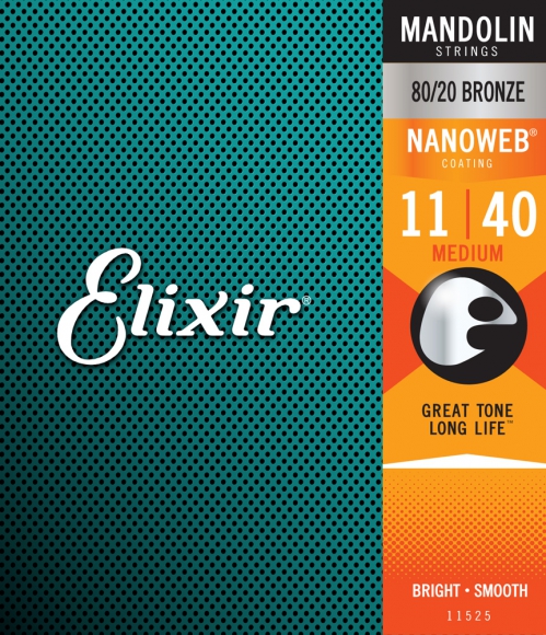 Elixir 11525 Medium 11 Mando 8020 NW mandolin strings