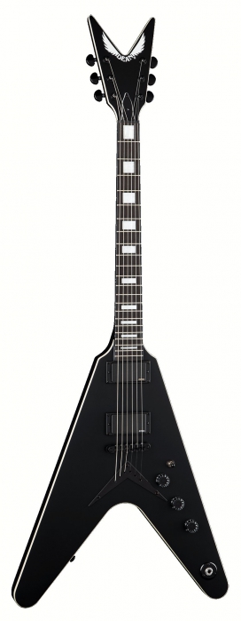 Dean V Stealth EMG Black Satin electric guitar