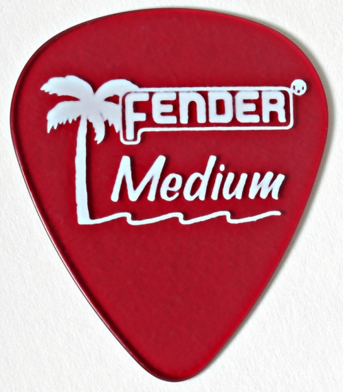 Fender 351 California Red Medium guitar pick