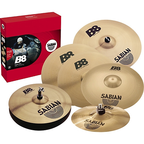 Sabian 10″SP  14″HH 14″CR 16″CR 18″CR  20″RD  B8 cymbal set