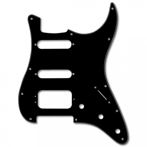 Boston ST-323 Pickguard Strat SSH 3-ply black