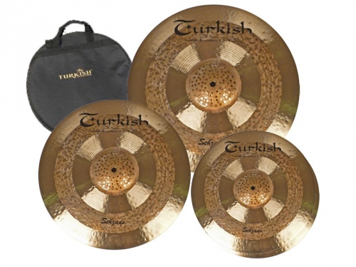 Turkish Sehzade Set (14″HH, 16″CR, 20″RD) cymbal set