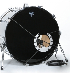 Kelly Shu Pro Silver Mount micophone shock mount for bass drum