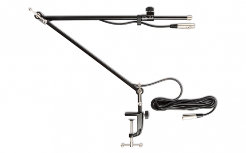 Marantz Pod Stand 1 professional microphone clamp with XLR cable
