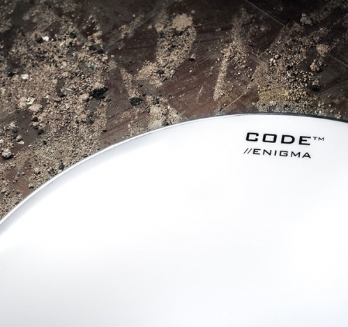 Code EWR20 Enigma 20″ drumhead, white