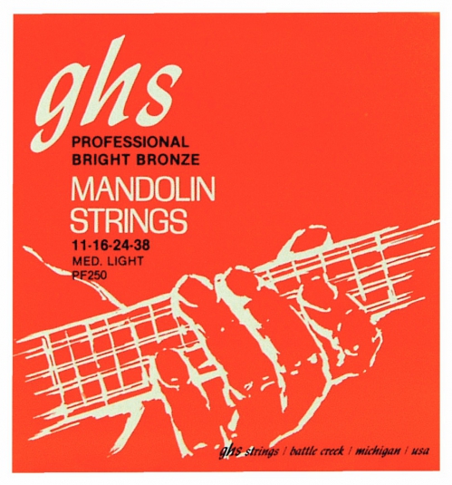 GHS Professional - Mandolin String Set, Loop End, Bright Bronze, Medium Light, .011-.041