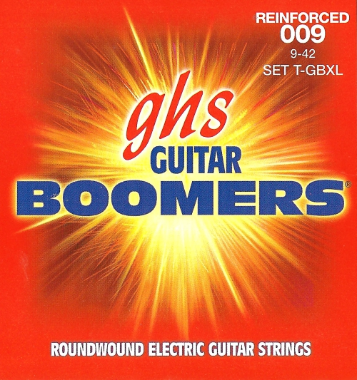 GHS Reinforced Guitar Boomers - Electric Guitar String Set, Extra Light, .009-.042, for Vibrato Systems