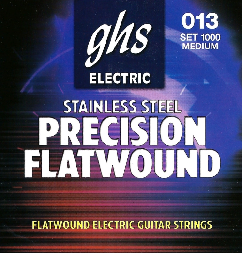 GHS Precison Flatwound - Electric Guitar String Set, Ultra Light, .013-.054