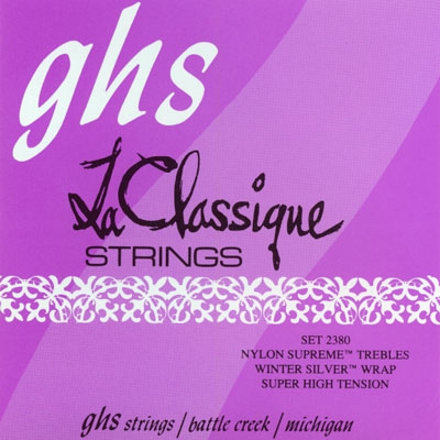GHS La Classique - Classical Guitar String Set, Tie-On, High Tension