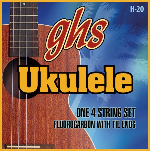 GHS Ukulele Fluorocarbon Tie Ends - Ukulele String Set, Soprano/Concert