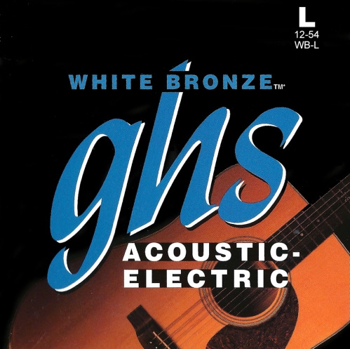 GHS White Bronze - Acoustic/Electric Guitar String Set, Alloy 52, Standard Light, .012-.054