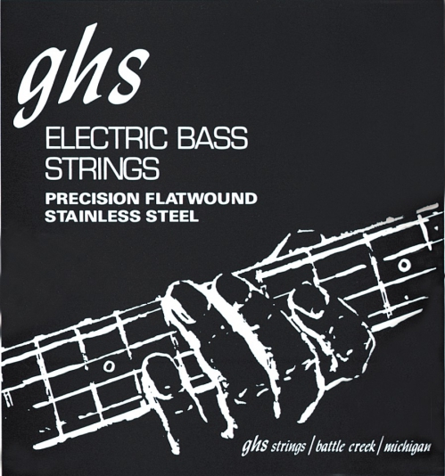 GHS Precision Flatwound - Bass String Set, 4-String, Light, .045-.095, Short Scale