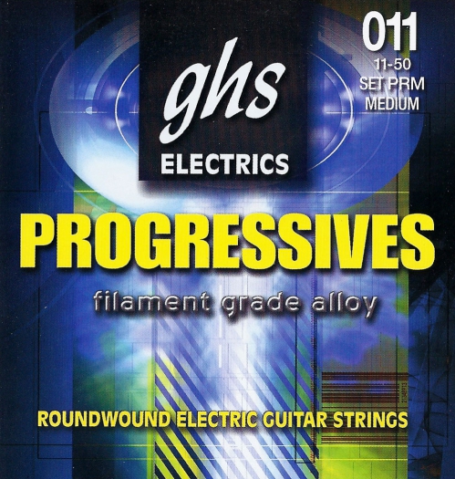GHS PROGRESSIVES - Electric Guitar String Set, Medium, .011-.050