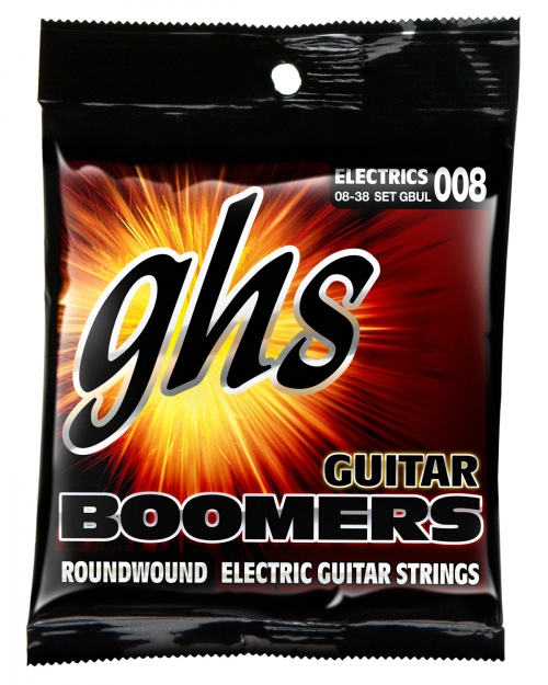 GHS Guitar Boomers - Electric Guitar String Set, Ultra Light, .008-.038