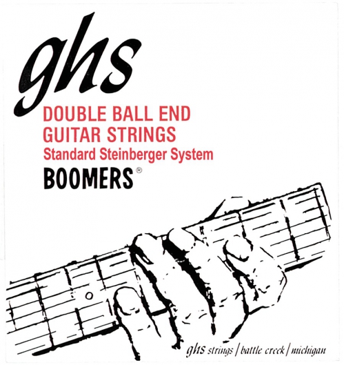 GHS Double Ball End Boomers - Electric Guitar String Set, Light, .010-.046, Double Ball