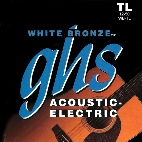 GHS White Bronze - Acoustic/Electric Guitar String Set, Alloy 52, True Light, .012-.050