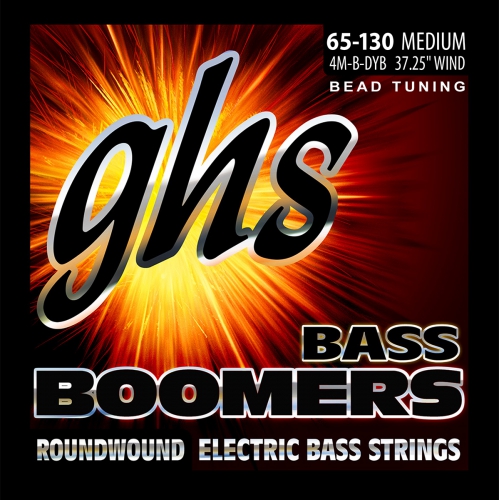 GHS Bass Boomers - Bass String Set, 4-String, Medium, .065-.130, BEAD Tuning