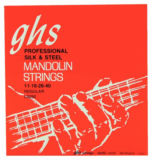 GHS Professional - Mandolin String Set, Loop End, Silk and Steel, Regular, .011-.040