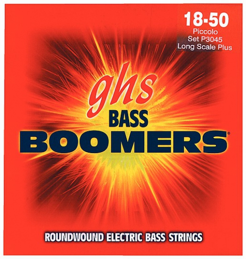 GHS Bass Boomers - Bass String Set, 4-String, Piccolo, .018-.050, Extra Long Scale