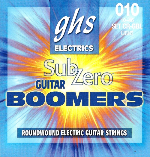 GHS Sub Zero Boomers - Electric Guitar String Set, Light, .010-.046