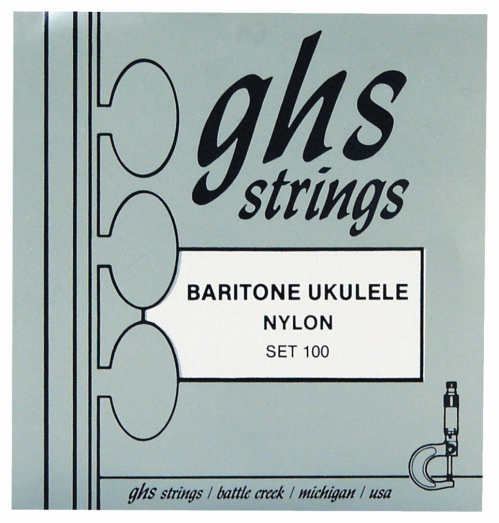 GHS Ukulele Nylon Tie-Ends - Ukulele String Set, Baritone, Black Nylon GHS Ukulele Nylon Tie-Ends - Ukulele String Set, Baritone, Black Nylon