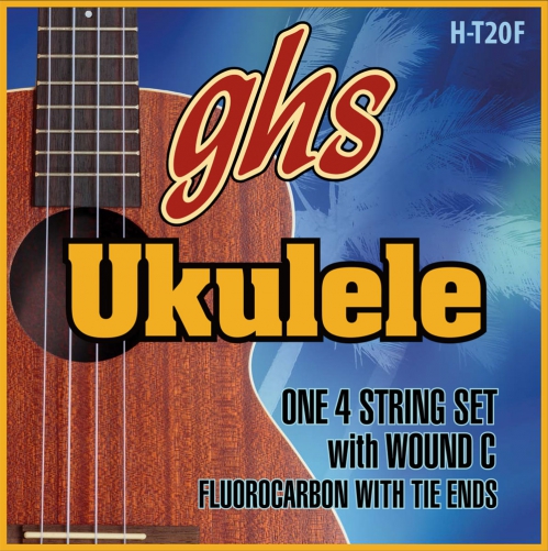 GHS Ukulele Fluorocarbon Tie Ends - Ukulele String Set, Tenor, Fingerstlye