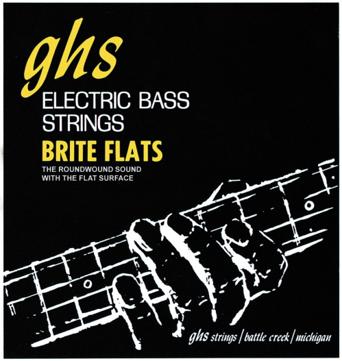 GHS Brite Flats - Bass String Set, 4-String, Regular, .049-.108, Short Scale