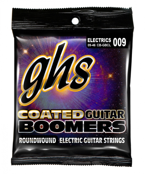 GHS Coated Boomers - Electric Guitar String Set, Custom Light, .009-.046
