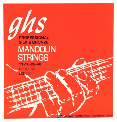 GHS Professional - Mandolin String Set, Loop End, Silk and Bronze, Regular, .011-.040