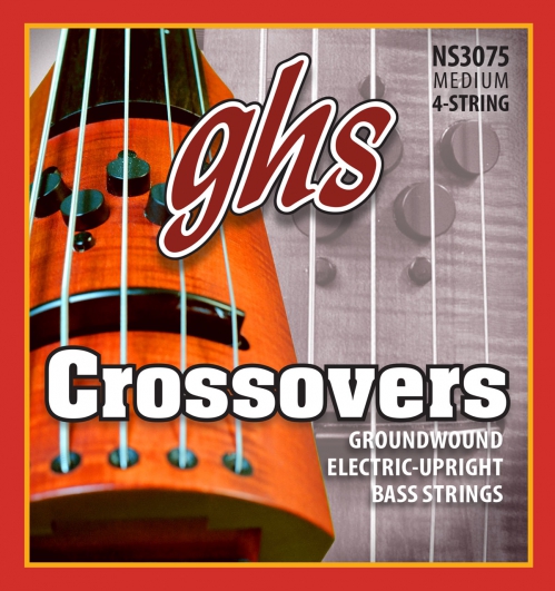 GHS Crossovers - Electric Upright Bass String Set, 4-String, Regular, .047-.104