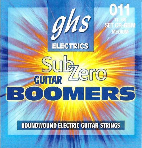 GHS Sub Zero Boomers - Electric Guitar String Set, Medium, .011-.050