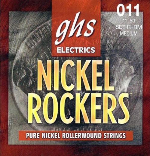 GHS NICKEL ROCKERS - Electric Guitar String Set, Medium, .011-.050, Rollerwound