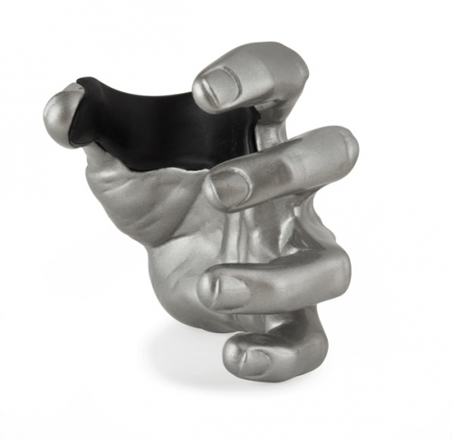 GuitarGrip Male Hand, Silver Metallic, Left