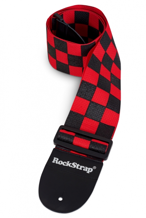 RockStrap Bass Strap - Red Finish Line - Nylon, red, 80 mm wide
