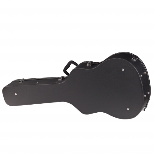 RockCase Standard Hardshell Case - 12-String Dreadnought Acoustic Guitar, curved shape, black Tolex