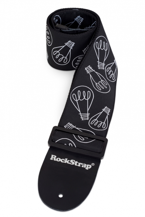 RockStrap Bass Strap - Bulb - Nylon, black, 80 mm wide