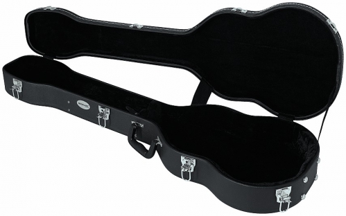 RockCase Standard Hardshell Case - Beatles Bass Guitar curved shape, black Tolex