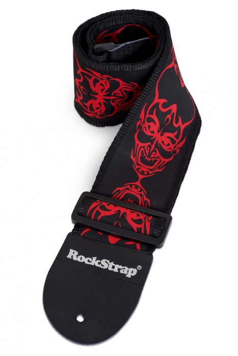 RockStrap Bass Strap - Devil - Nylon, black, 80 mm wide