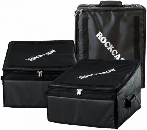 RockCase Soft Light Case - Mixer Rack 3HE / 3HU, black, 49,5 x 32 x 43 cm / 19 1/2 x 12 5/8 x 16 15/16