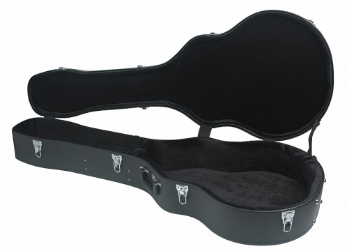 RockCase Standard Hardshell Case - Acoustic Bass, curved shape, black Tolex