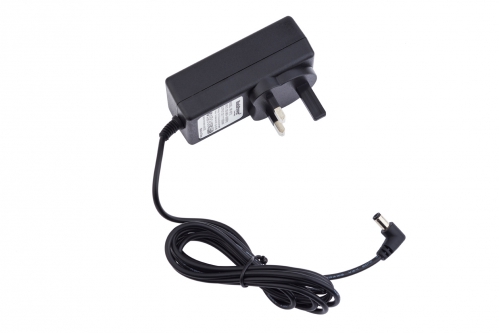 RockPower NT 12 - Power Supply Adapter, 12V DC, 1.500 mA, (+) center, UK plug