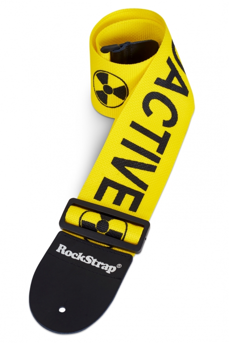 RockStrap Bass Strap - Radioactive - Nylon, yellow, 80 mm wide