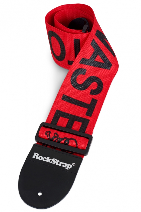 RockStrap Bass Strap - Toxic Waste - Nylon, red, 80 mm wide
