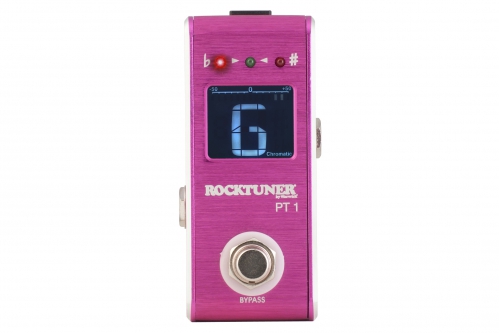 RockTuner PT 1 - Chromatic Pedal Tuner - Hot Pink