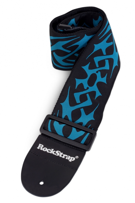 RockStrap Bass Strap - Mechanics - Nylon, black, 80 mm wide