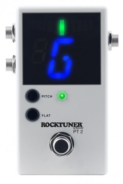 RockTuner PT 2 - Chromatic Pedal Tuner - White