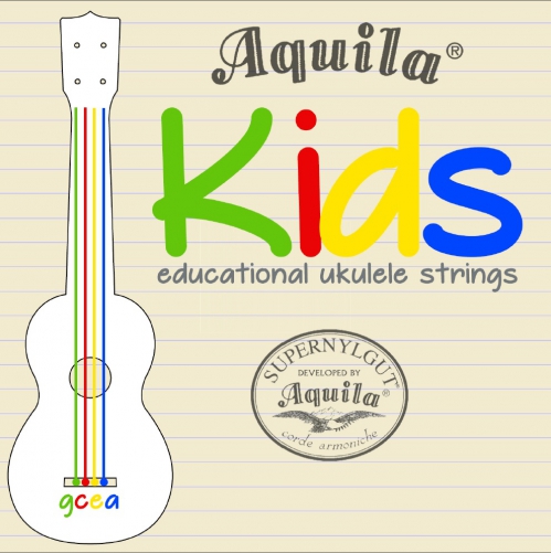 Aquila Kids - Multi Color Educational Ukulele Strings